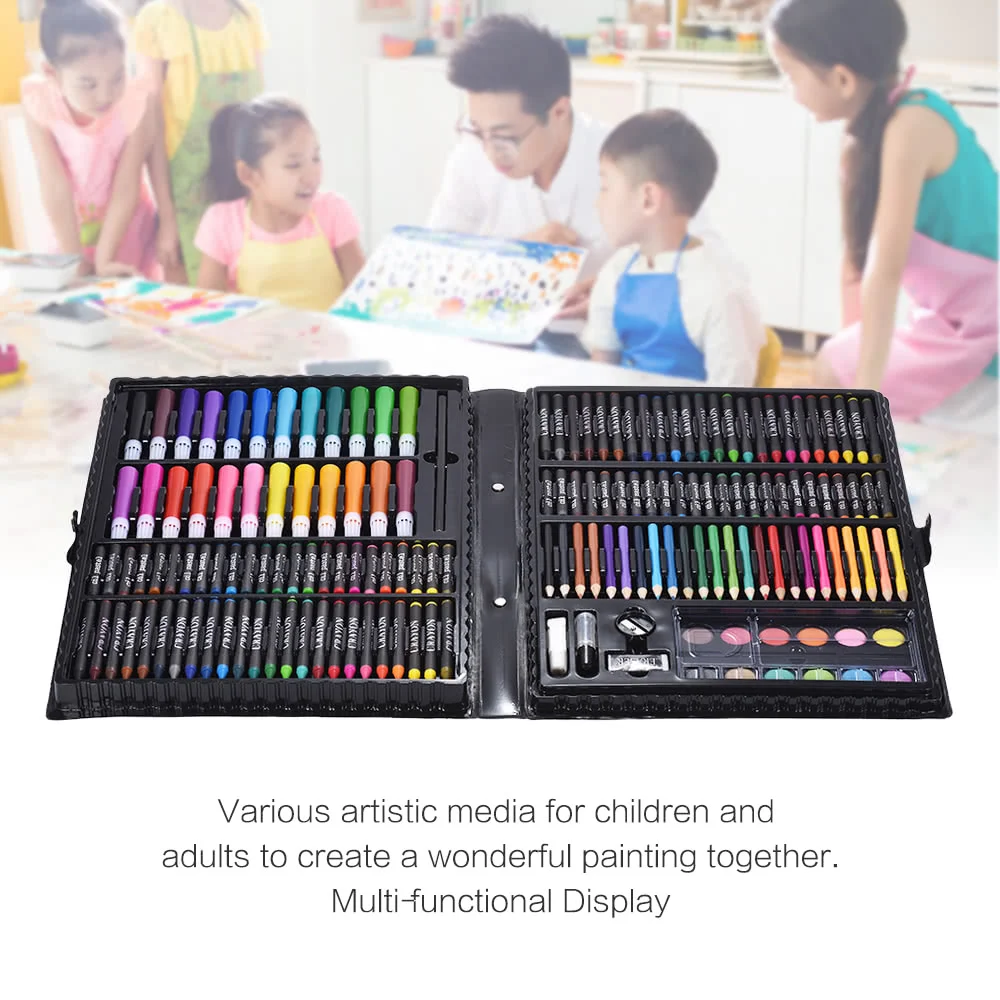 168 шт Набор для рисования, школьные ручки для рисования, маркер, водостойкая кисть, 168 шт, ручка для рисования, Искусство Набор для рисования, Набор цветных карандашей