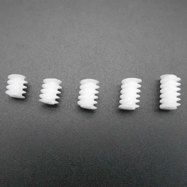 Description Picture 5 of item100Pcs X 0.5M 6MM Plastic Worm Reduction Gear 0.5 Modulus Aperture Hole 2MM 1.95MM Tight Fit 5 Kinds Length 6MM 7MM 8MM 9MM 10MM