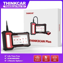 Thinkcar ThinkScan Plus S2 OBD2 Scanner Lifetime Free ABS SRS Engine System with 28 Reset Function Car Diagnostic Tools