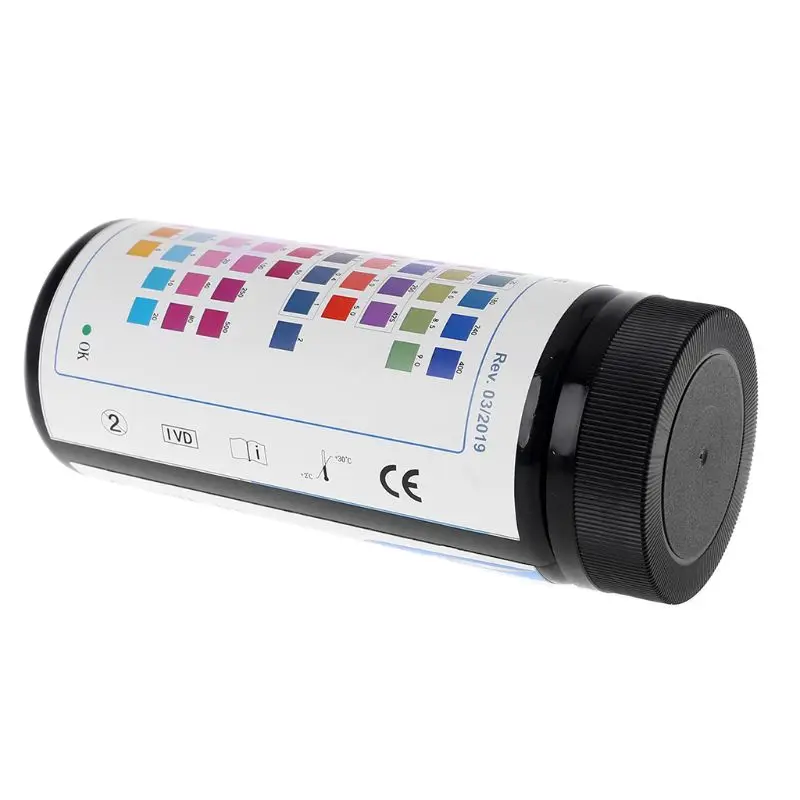 100Strips Water Test Strips Reagent Strip For Quality Analyzing Testing With 10 Analysis Residual Chlorine pH Total Alkali |
