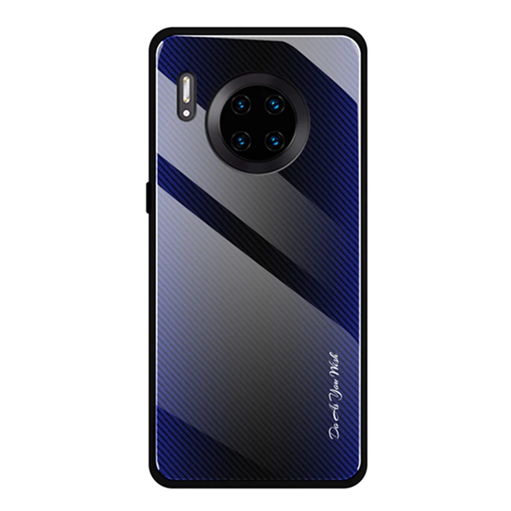 3 Градиентное закаленное стекло Eqvvol для huawei mate 20 30 Pro P20 P30 Lite, Полосатое стекло, задняя крышка для Honor 20 8X9X10, чехлы - Цвет: 3