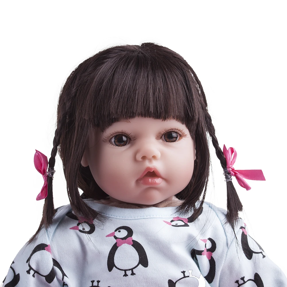 2" 55 см Reborn Baby Doll куклы реалистичные мягкие силиконовые настоящие мягкие сенсорные игрушки подарки для детей силиконовые куклы игрушки для девочек