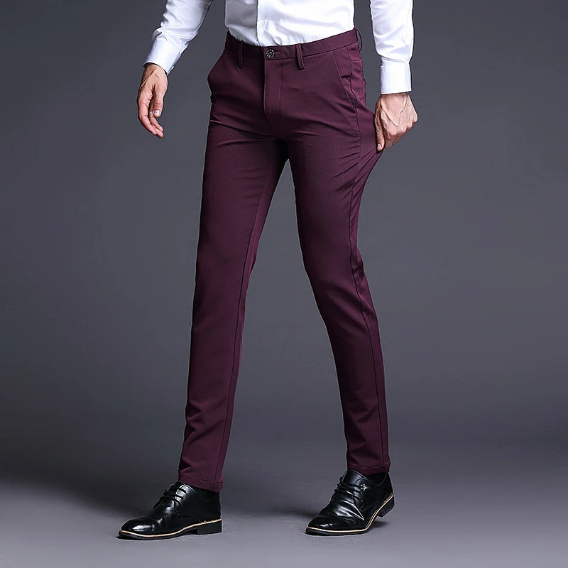 High Quality Suit Pants Men Casual ...