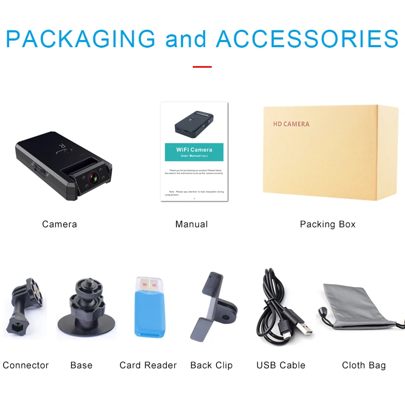 visão noturna dvr detecção de movimento mini câmeras de vídeo ip