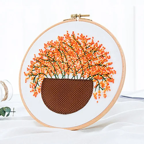 2 Гипсофила цветок DIY 3D Набор для вышивания рукоделие цветочный Набор для вышивания крестиком Набор для вышивания стен художественное ремесло Домашний Декор подарок - Цвет: 2