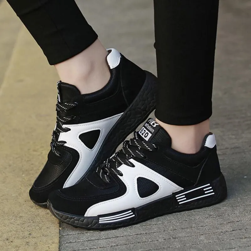 

Quality Women Sneakers Outdoor Shoes Fashion Breathable Mesh Casual Shoes Woman Lace-up Sneakers Women Shoes Zapatos De Mujer W3