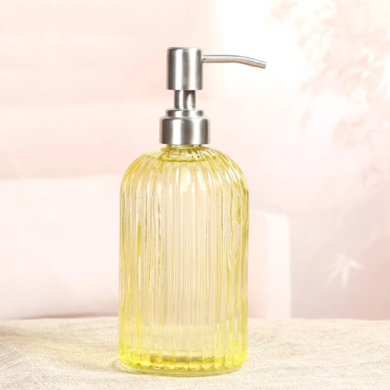 

Soap Shampoo Dispenser Liquid Hand Soap Bottle with Stainless Steel Pump for Bathroom Kitchen _WK