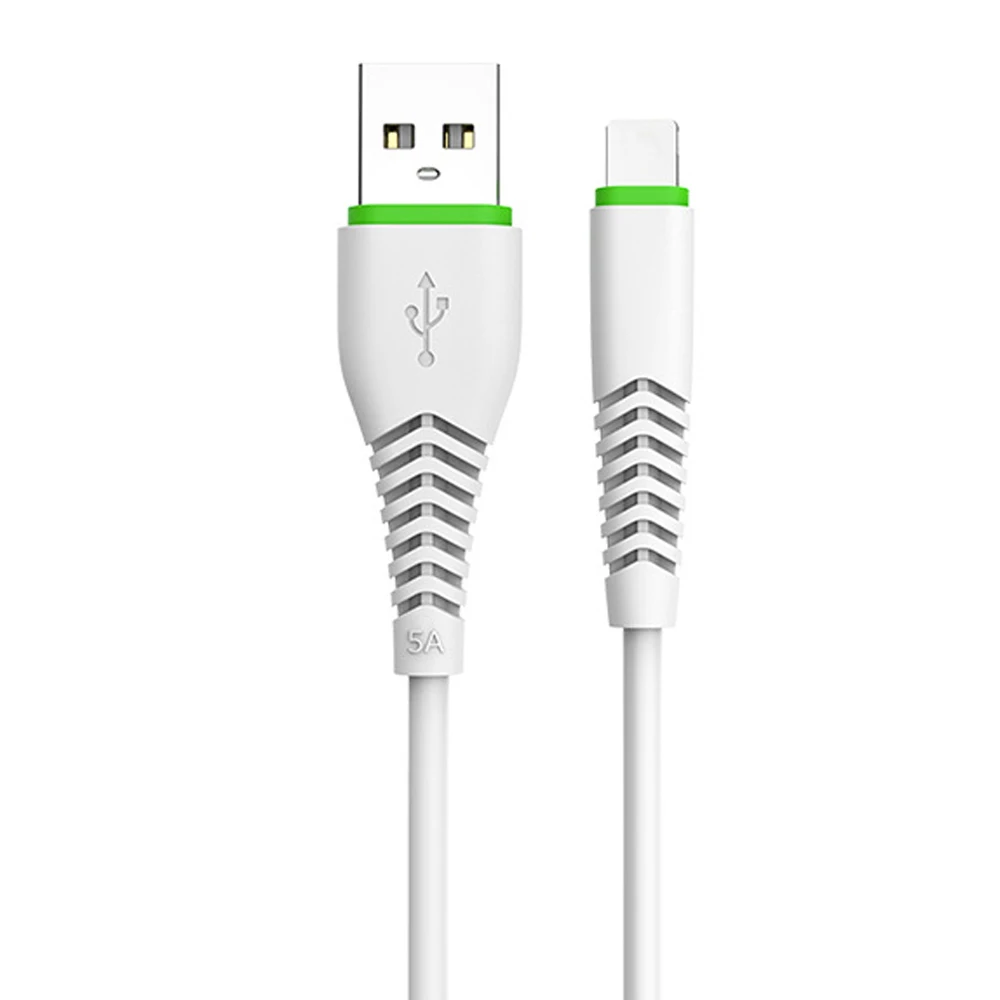 lighting Usb кабель для зарядки для iPhone 11 XS Max высокая скорость передачи данных 5A Быстрая Зарядка Micro usb type C кабель для мобильного телефона для samsung Xiaomi - Цвет: lighting