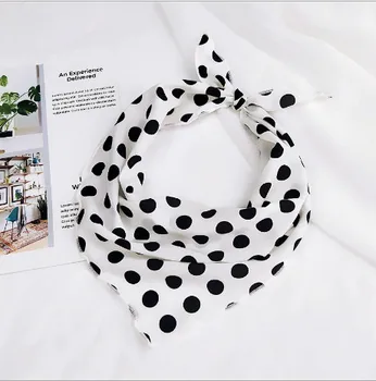 

33*85cm Small Hair Tie Band Decorative Multifunctional Head Wrap Multicolor Stripe Print Kerchief Neck Elegant Triangle Scarf