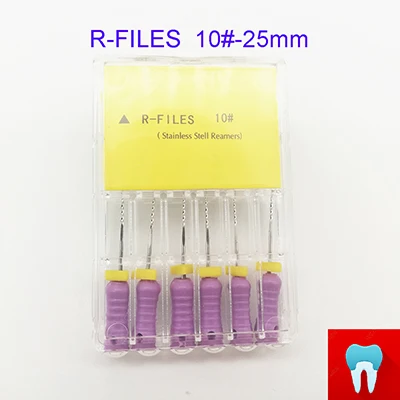 66 шт. 6#~ 80#25 мм зубные ПроТейпер R файлы корневого канала стоматолога материалы Стоматологические инструменты ручного использования из нержавеющей стали Reamers - Цвет: 1pack(10-25mm)