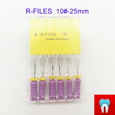 1pack(10-25mm) 66 шт. 6#~ 80#25 мм зубные ПроТейпер R файлы корневого канала стоматолога материалы Стоматологические инструменты ручного использования из нержавеющей стали Reamers - Цвет: 1pack(10-25mm)