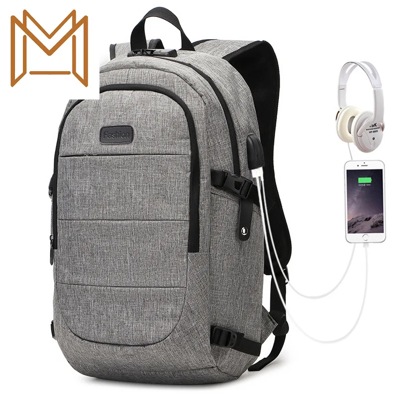 

Usb Notebook Computer Backpack More Function Leisure Time Waterproof Both Shoulders Package Usb Charge Bag