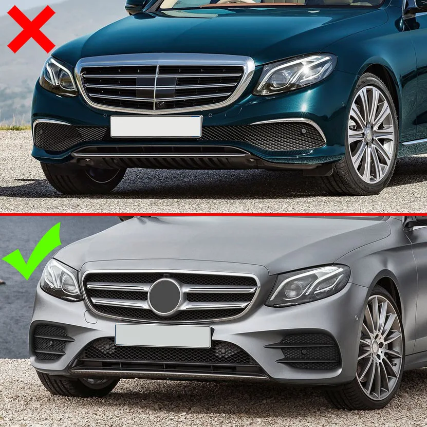 Bumper Reflector Cover For Mercedes E-Class Sport W213 2017 Chrome Fog Light