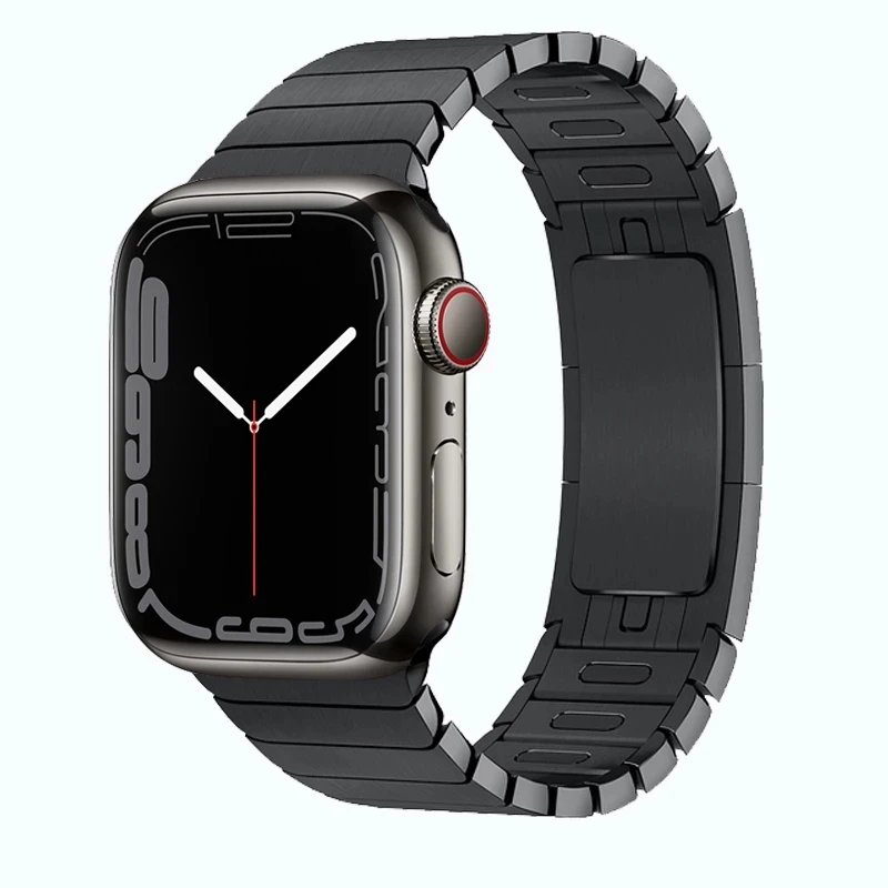 Звеньевой браслет для Apple watch Series 7 45 мм 41 из нержавеющей стали iWatch 6 5 4 SE 3 44 40 42 38 |