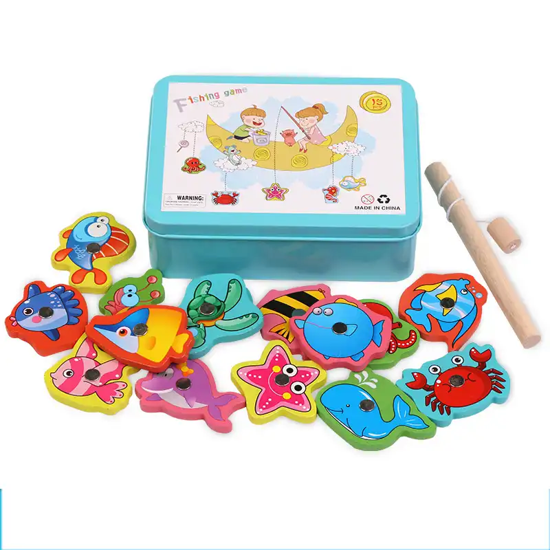 magnetic fishing toy set