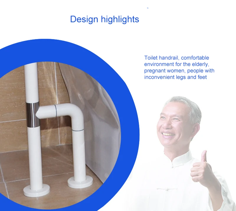 Медицинский Профессиональный Туалет противоскользящие поручни 1 шт или 2 шт нагрузка 200 кг нержавеющая сталь для пожилых беременных женщин оборудование для инвалидов