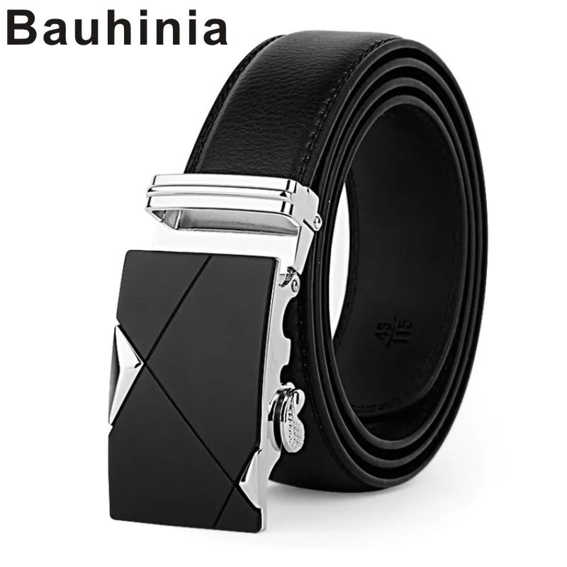 

Bauhinia brand men's double-sided leather alloy automatic buckle belt two-layer leather casual all-match business leather belt
