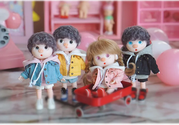 1 шт. [1/12 кукла джинсовое пальто] OB11 куртка obitsu11 пальто(Fit Ob11, obitsu11, BJD12, cu-poche