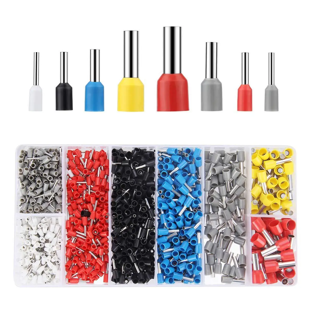 

1200 Only Dress Copper Ve Tube Form Terminal Group Combine Suit Cold Pressure Terminal Connection Terminal