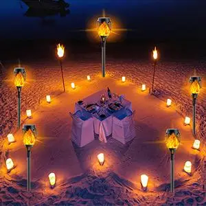 12LED Tiki Flickering Torch Solar Lights Waterproof Outdoor Mini Solar Flame Lights for Garden Patio Yard Pathway Decoration solar lights