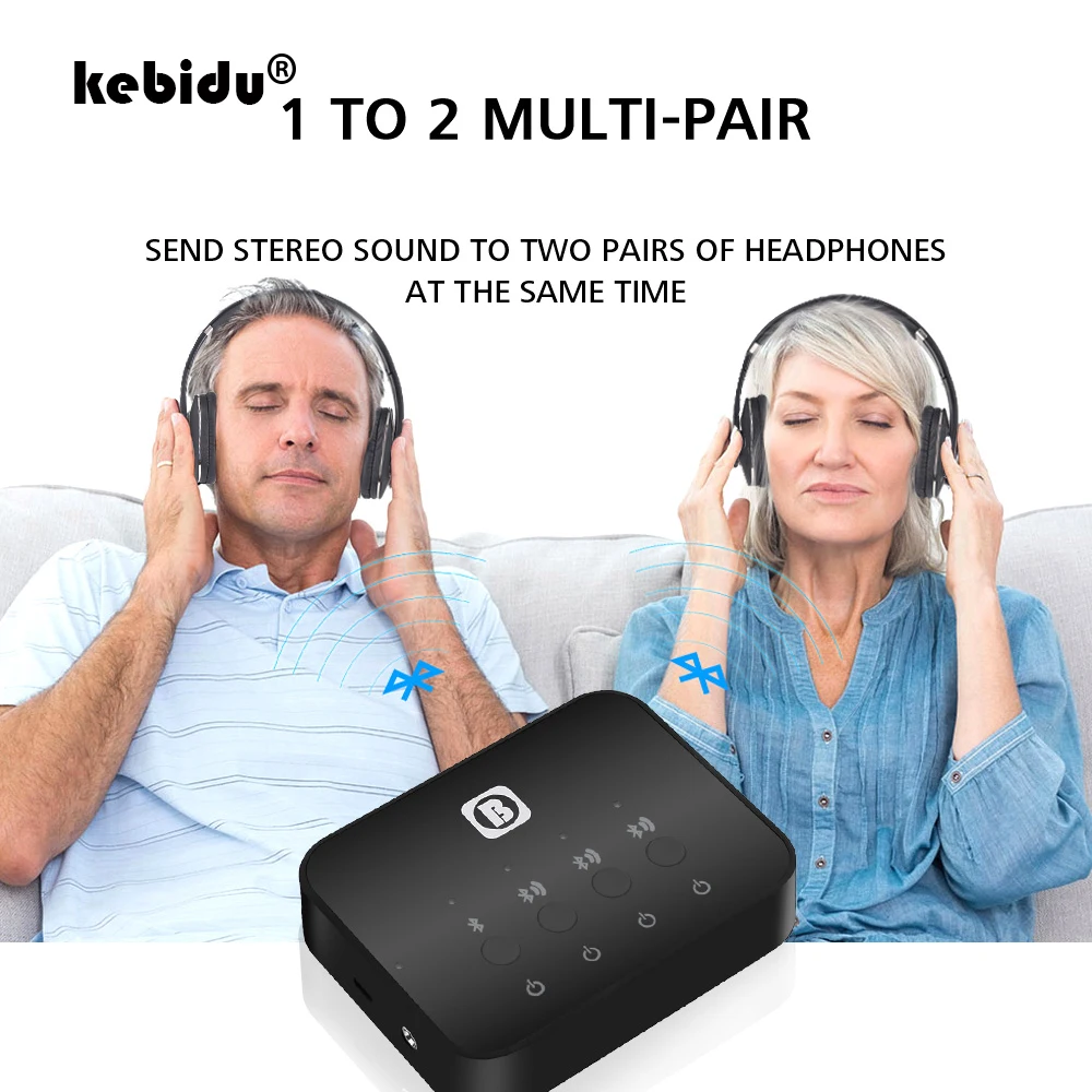 1-3 мини двойной оптический передатчик Bluetooth v4.1 мульти-пара для ТВ Беспроводной музыкальный аудио адаптер для наушников/колонок