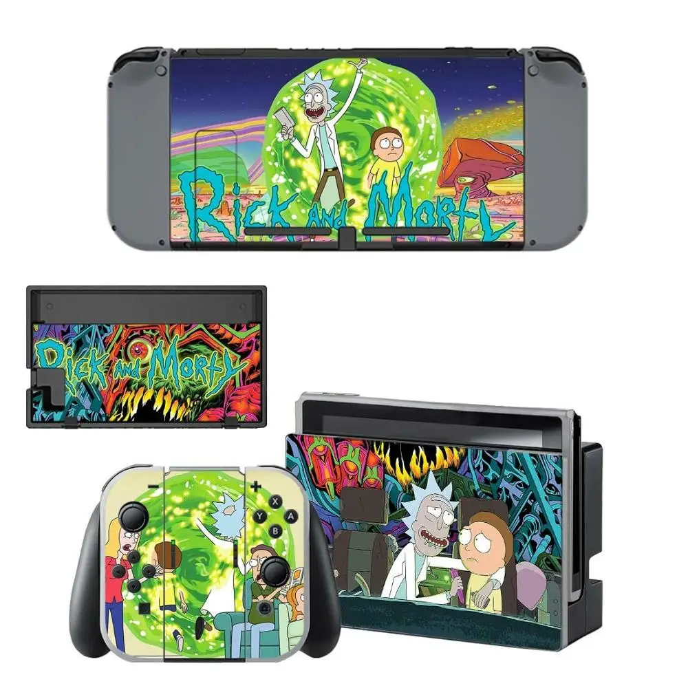 Наклейки для nintendo switch с кожицей Rick and marty kingd для консоли nintendo Switch Joy-con