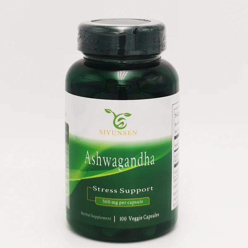 Ashwagandha 500 мг 100 вегетарианских капсул снятие стресса иммунитет сбалансированный