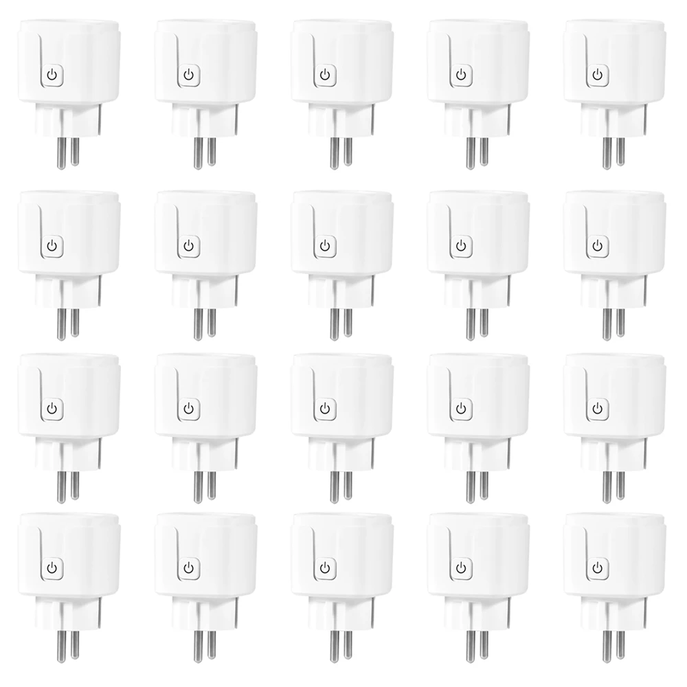 20 Pcs Беспроводная умная розетка WiFi управление умной розеткой работает с Dohome Apple HomeKit Google Assistant Amazon Alexa Голосовое управление - Цвет: 20 Pcs