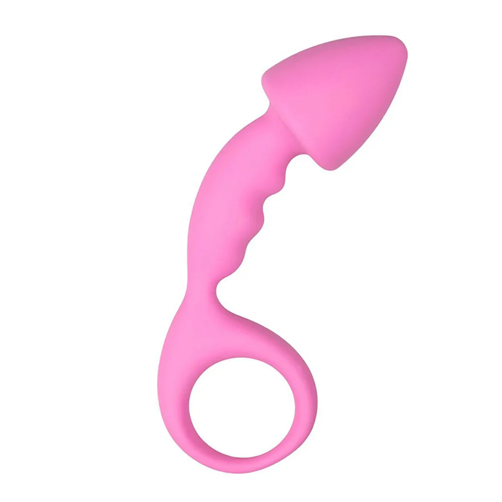 1 X Anal Plug Medical silicone Sex Toys Beads Anal Chain Plug Play Pull Ring Ball Men Women Adults Sex Toys L0920