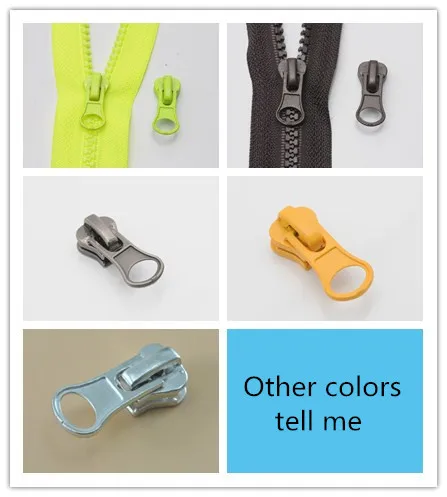Other color tell me Meetee 20 шт 5# Смола молния голова Толстая карамельный цвет молния тянуть слайдер DIY ремонт подушки одеяло сумки для кровати швейная одежда ZT005 - Цвет: Other color tell me