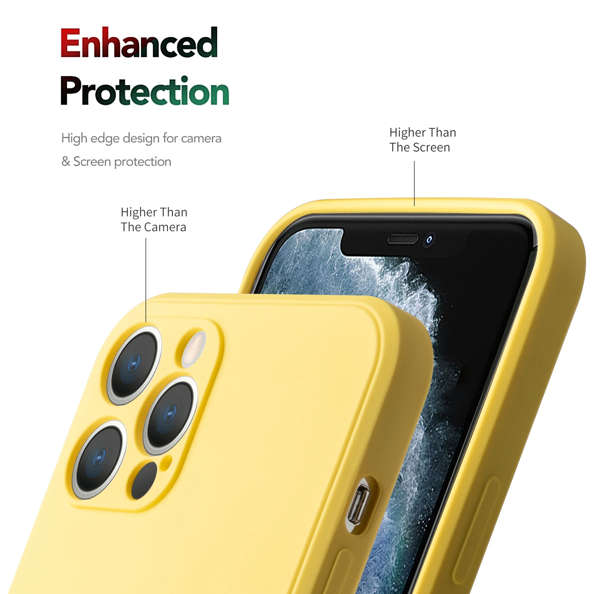 Luxury liquid silicone protective case for iphone 11 12 12pro x xr xs max strong Anti-fingerprint for iPhone 6 7 8p plus se case