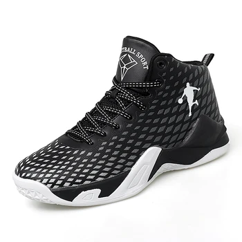 

Mens Women Basketball Shoes Breathable Lightweight Basketball Sneakers Couples Sports Shoes High Top Sneakers Ankle Boots 36-45