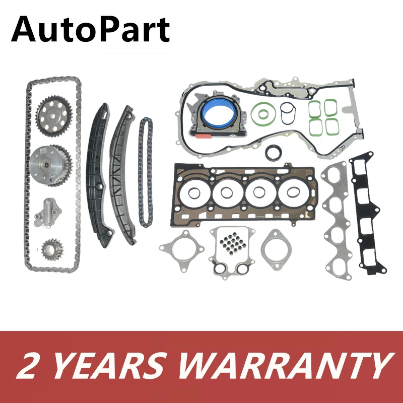 1.4TSI Engine Timing Chain Set Cylinder Head Gasket Kit For Audi A1 A3 VW Tiguan Jetta Golf Eos Skoda 03C109469K 03C109158A | Автомобили и