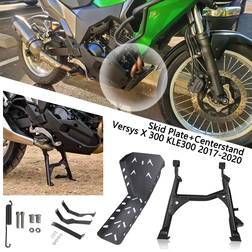 For Kawasaki Versys X 300 KLE300 Engine Guard Protector Skid Plate