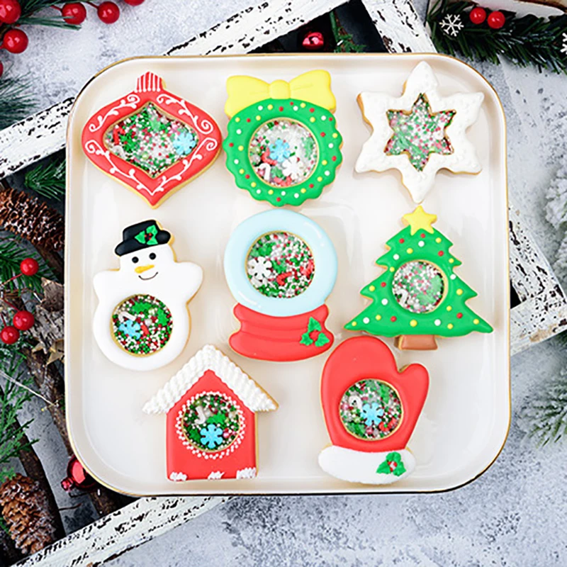 Moule À Biscuits De Noël, Boule De Cristal, Cheminée, Fondant, Outils De  Décoration De Gâteaux, Fournitures De Pâtisserie - Gâteau Outils -  AliExpress