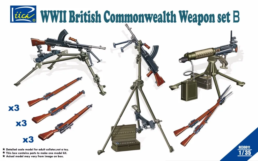 Riich модели RE30011 1/35 Второй мировой войны Британское Содружество набор оружия b-весы модельный комплект
