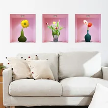 3D Model Vase Living Room Sofa Television Bedside Background Wall Decorative Stickers Z-003 Landscape Painting
