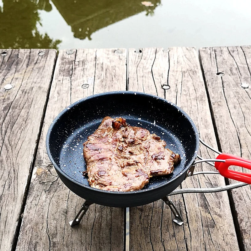 Lightweight Collapsible Camping Pan Nonstick Omelet Pan Outdoor Folding  Quick Heating Omelet Maker Fry Pan for Camping Hiking - AliExpress