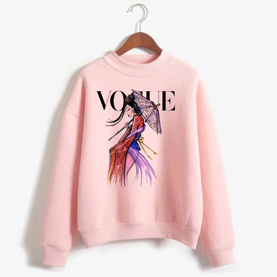 Vogue толстовки для женщин ulzzang эстетическое kawaii Толстовка Женский корейский стиль Tumblr гранж негабаритных Уличная С Капюшоном - Цвет: p2226-2
