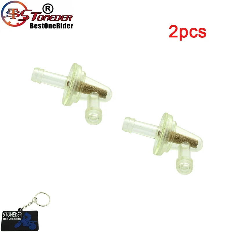 STONEDER 1/" топливный фильтр 90 градусов для 8423-01-9909 Honda Yamaha Suzuki Kawasaki Снегоход Мотоцикл Байк ATV UTV Quad - Цвет: 2pcs