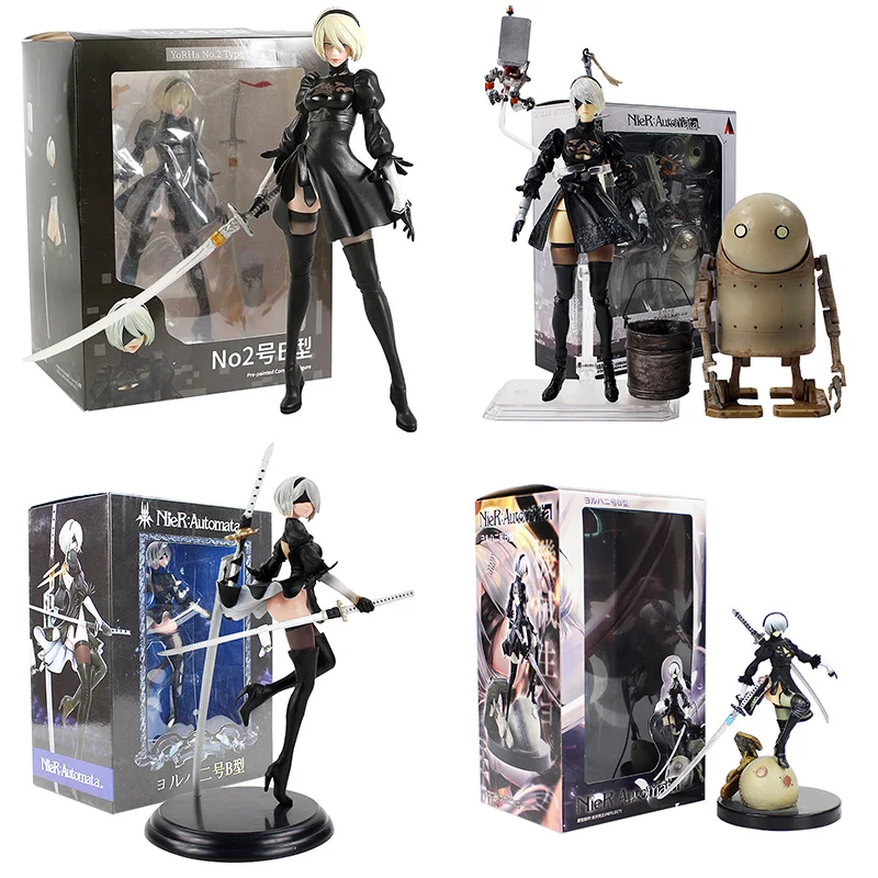 Экшн-фигурка из аниме игры НИР: Automata 2b YoRHa No.2 Type B ПВХ Коллекционная модель игрушки