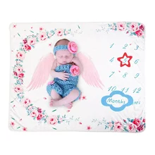 Детская веха фон покрывало для фото коврик для новорожденных Фото-ковер дети фото фон ткань календарь фото реквизит аксессуары