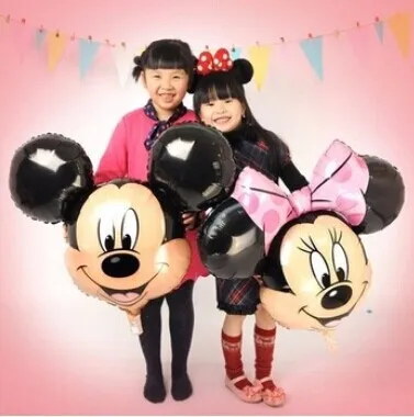 

1pcs Cartoon Mickey Foil Balloons Birthday Party Cute Minnie Head Balloon Wedding Decorations Classic Toys party supplies