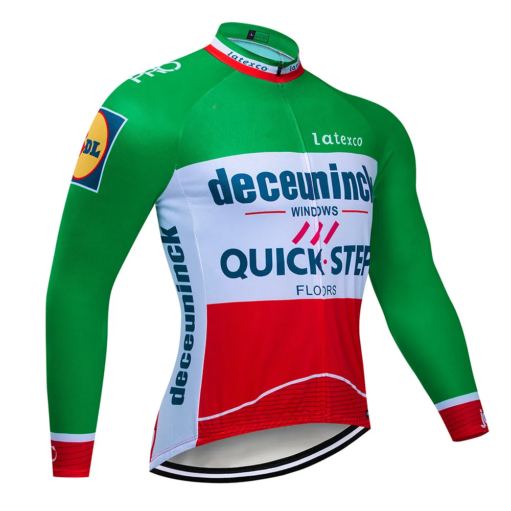 2019QUICK STEPING Pro manga larga primavera y otono caminar Jersey traje uniforme carreras servicio bicicleta servicio Maillot - Цвет: Long sleeve