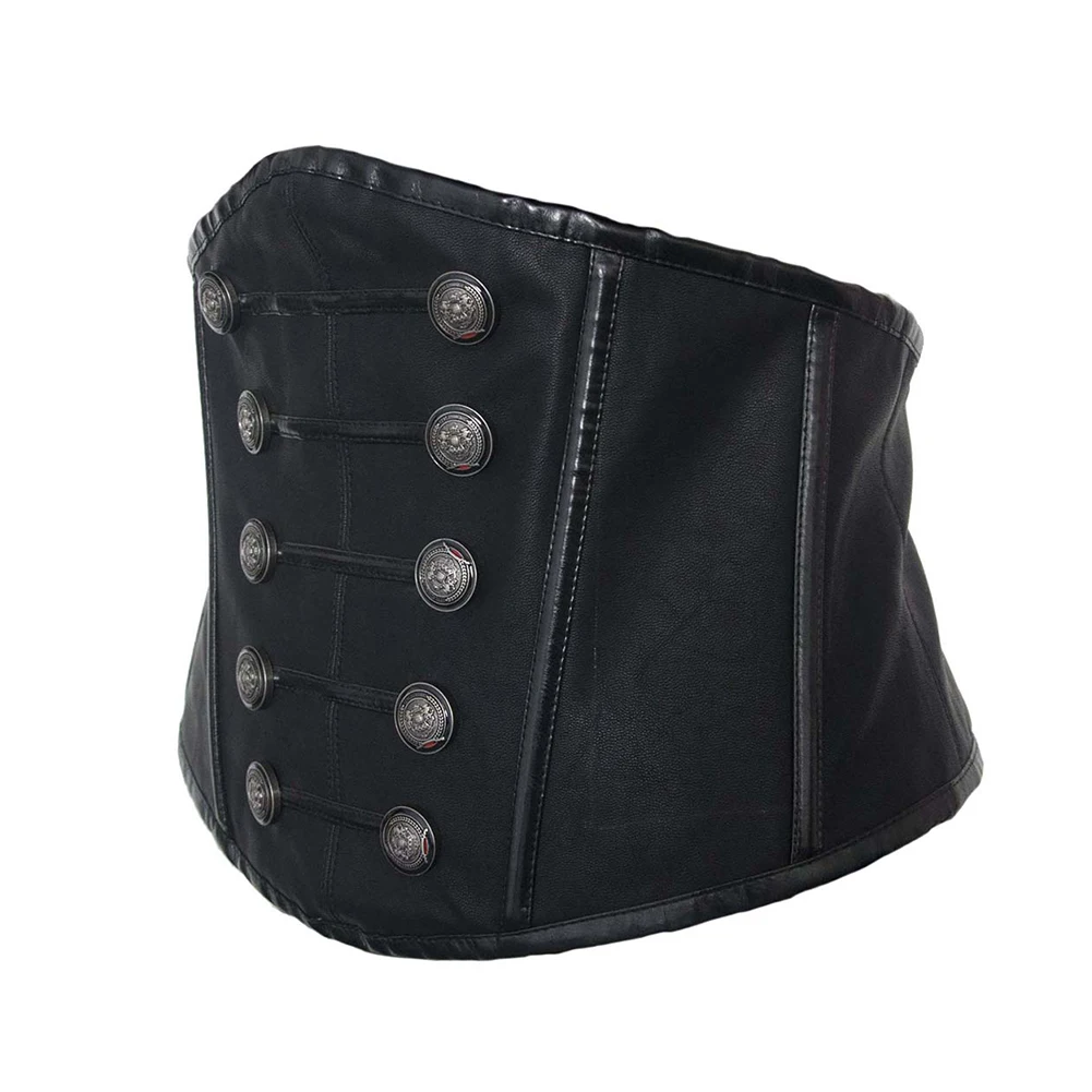 Модный Ретро Женский корсет в форме талии широкий эластичный черный пояс из