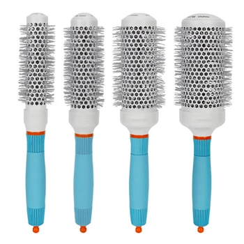 

Ceramic Hair Comb Round Barrel Hair Brush Heat Resistant Iron Radial Combs Curly Straightening Brushes Styling Tools