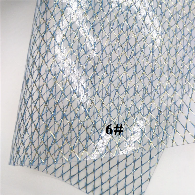 Glitterwishcome 21X29 см A4 размер винил для бантов прозрачная ткань TPU, прозрачные листы из искусственной кожи для бантов, GM629A - Цвет: 6