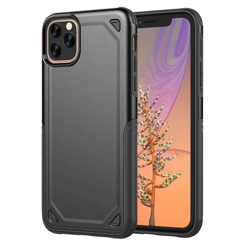 10 шт. военный противоударный двухслойный чехол для iPhone 11 Pro Max XS XR X 8 7 6 6S Plus прочная защитная задняя крышка Hybird