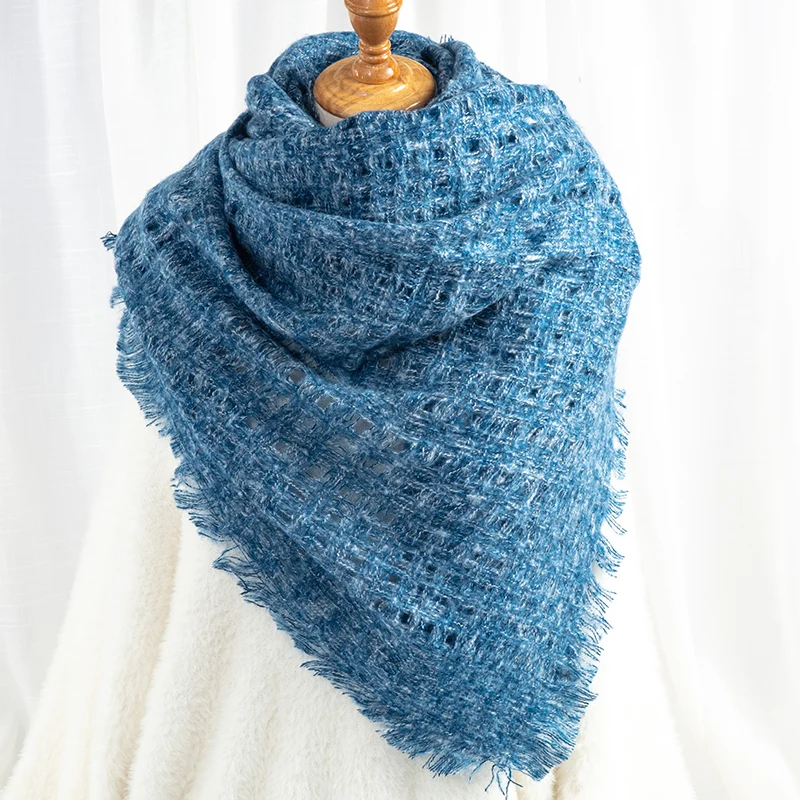Вязаный весенне осенний зимний шарф для женщин 2019 модные хлопковые кашемировые