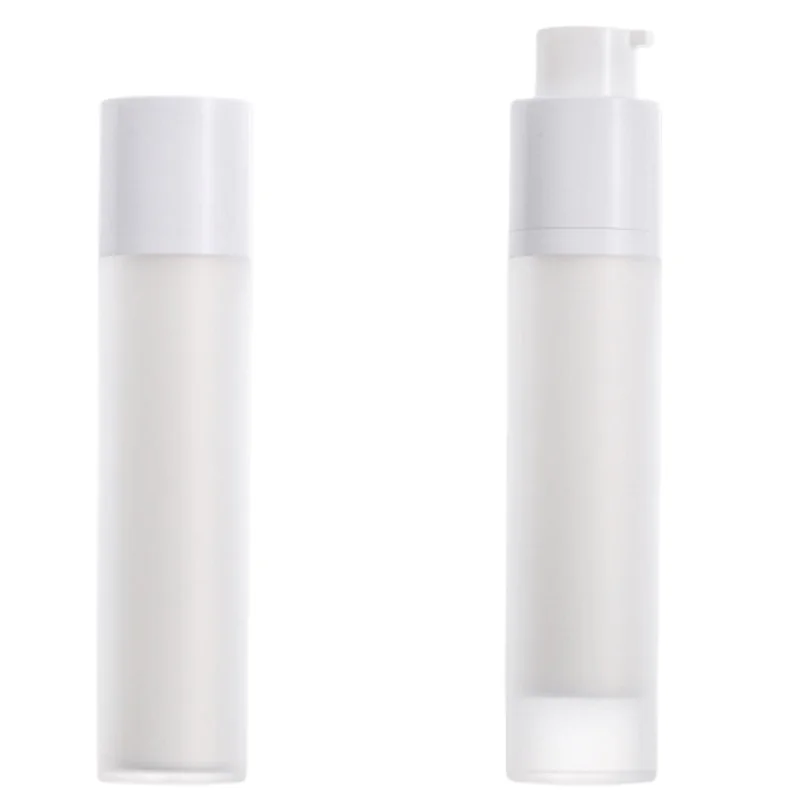 

15ml 30ml 50ml Plastic Frosted Airless Lotion Pump Refillable Bottle Disposable Essence Cosmetic Packaging Container 10pieces